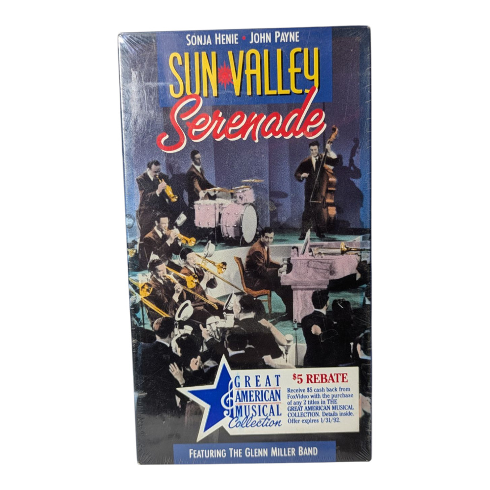 Sun Valley Serenade - VHS - 1991 Glenn Miller Band - New Sealed - Collectable